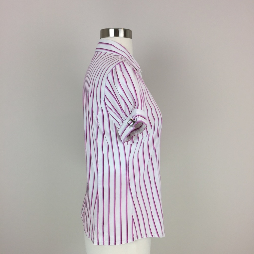 Express Design Studio Button Up V-Neck Shirt Size… - image 5